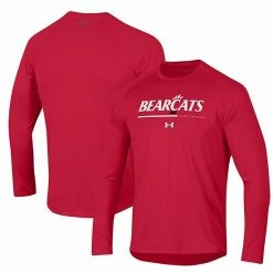 Men's Under Armour Red Cincinnati Bearcats Performance Raglan Long Sleeve T-Shirt