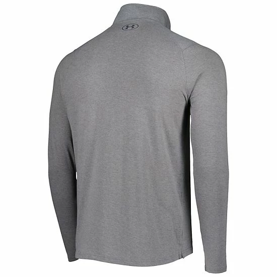 Men's Under Armour Heathered Gray Wisconsin Badgers All Day Tri-Blend Quarter-Zip Jacket 4 Men's Under Armour Heathered Gray Wisconsin Badgers All Day Tri-Blend Quarter-Zip Jacket - Image 4