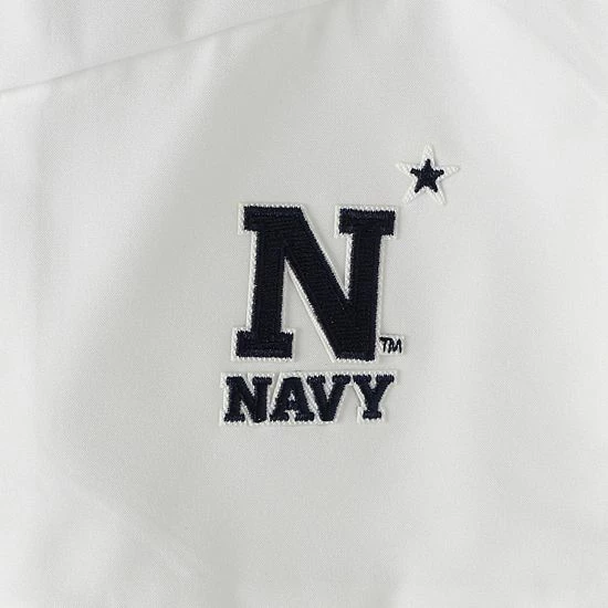 Navy Midshipmen Under Armour Tide Chaser Performance Button-Up Shirt - White 4 Navy Midshipmen Under Armour Tide Chaser Performance Button-Up Shirt - White - Image 4