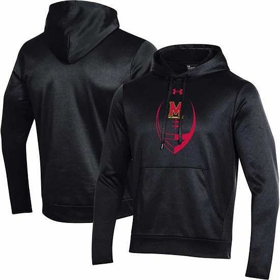 Men's Under Armour Black Maryland Terrapins Football Icon Pullover Hoodie 1 Men's Under Armour Black Maryland Terrapins Football Icon Pullover Hoodie