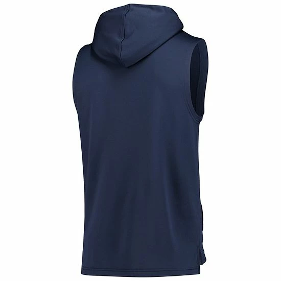Men's Under Armour Navy Auburn Tigers Game Day Tech Sleeveless Hoodie 4 Men's Under Armour Navy Auburn Tigers Game Day Tech Sleeveless Hoodie - Image 4