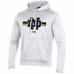 Men's Under Armour White Notre Dame Fighting Irish Logo Stripe Fleece Pullover Hoodie -Under Armour SHOP unnamed file 13854