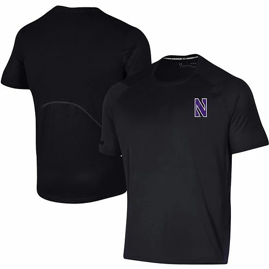 Men's Under Armour Black Northwestern Wildcats 2021 Sideline Training Performance T-Shirt 2 Men's Under Armour Black Northwestern Wildcats 2021 Sideline Training Performance T-Shirt - Image 2