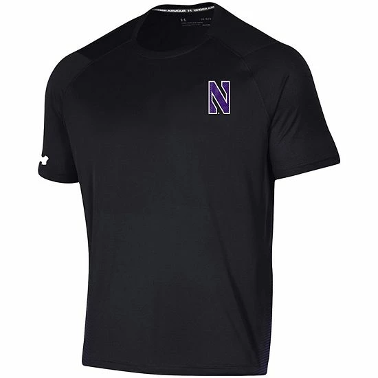 Men's Under Armour Black Northwestern Wildcats 2021 Sideline Training Performance T-Shirt 3 Men's Under Armour Black Northwestern Wildcats 2021 Sideline Training Performance T-Shirt - Image 3