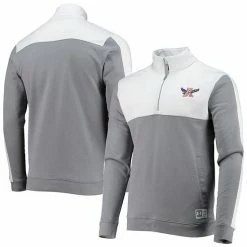 Men's Under Armour White Auburn Tigers Game Day All Day Fleece Half-Zip Jacket