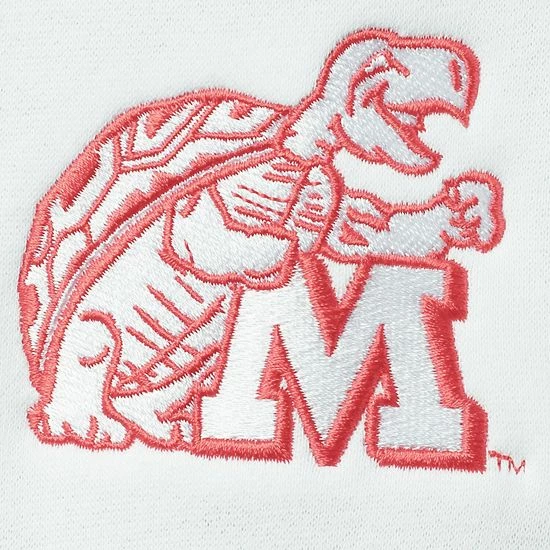 Men's Under Armour White/Gray Maryland Terrapins Game Day All Day Fleece Half-Zip Jacket 5 Men's Under Armour White/Gray Maryland Terrapins Game Day All Day Fleece Half-Zip Jacket - Image 5