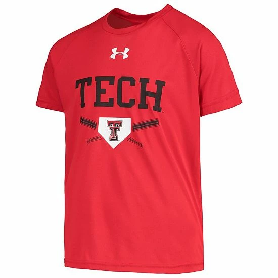 Youth Under Armour Red Texas Tech Red Raiders Baseball Tech Raglan T-Shirt 3 Youth Under Armour Red Texas Tech Red Raiders Baseball Tech Raglan T-Shirt - Image 3