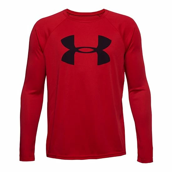 Boys 8-20 Under Armour Tech Big Logo Tee Red 1 Boys 8-20 Under Armour Tech Big Logo Tee Red