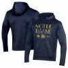 Men's Under Armour Navy Notre Dame Fighting Irish 2022 Shamrock Series Logo Fleece Pullover Hoodie