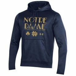 Men's Under Armour Navy Notre Dame Fighting Irish 2022 Shamrock Series Logo Fleece Pullover Hoodie -Under Armour SHOP unnamed file 13914