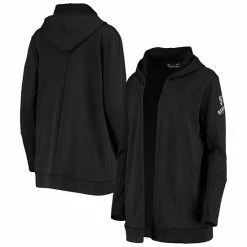 Women's Under Armour Black San Francisco Giants Fleece Tri-Blend Performance Hoodie Cardigan
