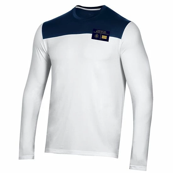 Men's Under Armour White Navy Midshipmen 175 Years Special Game Training Long Sleeve T-Shirt 2 Men's Under Armour White Navy Midshipmen 175 Years Special Game Training Long Sleeve T-Shirt - Image 2