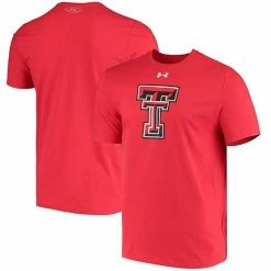 Men's Under Armour Red Texas Tech Red Raiders School Logo Performance Cotton T-Shirt