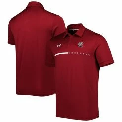 Men's Under Armour Garnet South Carolina Gamecocks Title Performance Polo