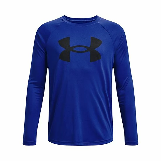 Boys 8-20 Under Armour Tech Big Logo Tee Red 8 Boys 8-20 Under Armour Tech Big Logo Tee Red - Image 8