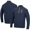 Men's Under Armour Navy Navy Midshipmen Coaches Squad Quarter-Zip Jacket