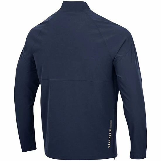 Men's Under Armour Navy Navy Midshipmen Coaches Squad Quarter-Zip Jacket 3 Men's Under Armour Navy Navy Midshipmen Coaches Squad Quarter-Zip Jacket - Image 3