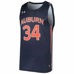 Men's Under Armour #34 Navy Auburn Tigers College Replica Basketball Jersey 6 Men's Under Armour #34 Navy Auburn Tigers College Replica Basketball Jersey -Under Armour SHOP unnamed file 13998