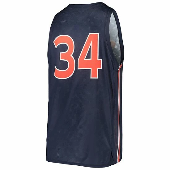 Men's Under Armour #34 Navy Auburn Tigers College Replica Basketball Jersey 4 Men's Under Armour #34 Navy Auburn Tigers College Replica Basketball Jersey - Image 4
