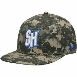 Men's Under Armour Camo Seton Hall Pirates On-Field Baseball Fitted Hat