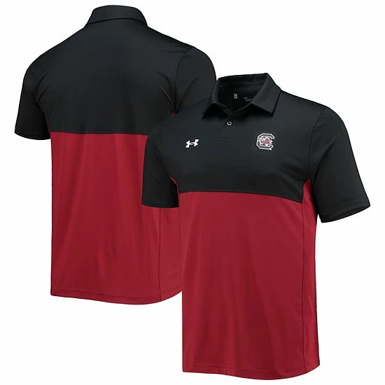 Men's Under Armour Black/Garnet South Carolina Gamecocks 2022 Blocked Coaches Performance Polo 1 Men's Under Armour Black/Garnet South Carolina Gamecocks 2022 Blocked Coaches Performance Polo
