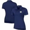 Women's Under Armour Navy Notre Dame Fighting Irish Performance Polo