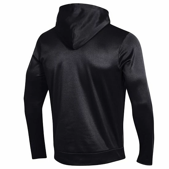 Men's Under Armour Black Utah Utes Logo Stripe Fleece Pullover Hoodie 3 Men's Under Armour Black Utah Utes Logo Stripe Fleece Pullover Hoodie - Image 3