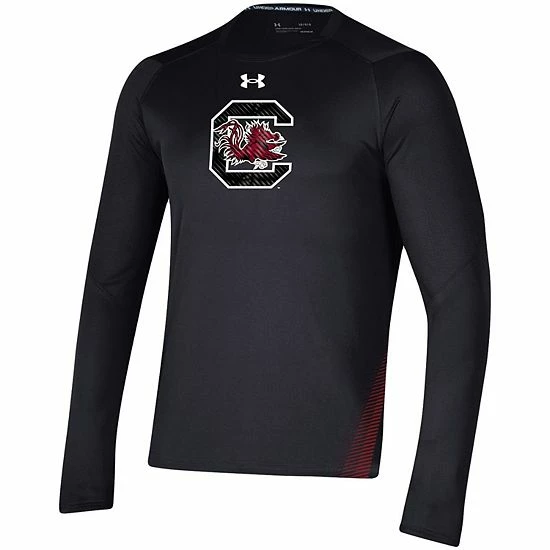 Men's Under Armour Black South Carolina Gamecocks 2021 Sideline Training Performance Long Sleeve T-Shirt 3 Men's Under Armour Black South Carolina Gamecocks 2021 Sideline Training Performance Long Sleeve T-Shirt - Image 3