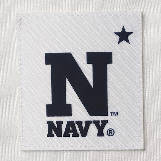 Men's Under Armour White Navy Midshipmen Sideline Recruit Performance Polo 5 Men's Under Armour White Navy Midshipmen Sideline Recruit Performance Polo - Image 5