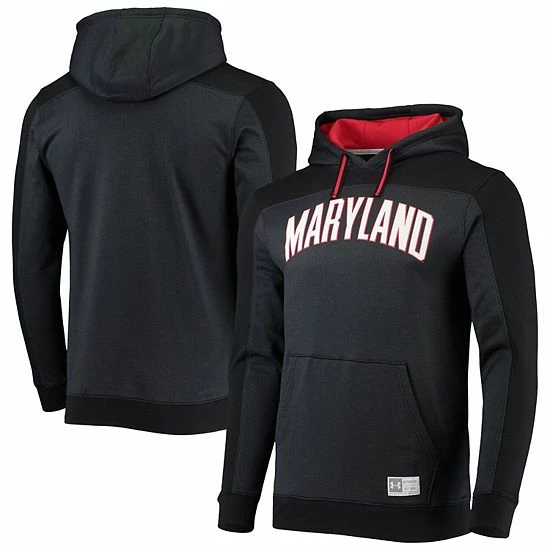 Men's Under Armour Black Maryland Terrapins Game Day All Day Pullover Hoodie 1 Men's Under Armour Black Maryland Terrapins Game Day All Day Pullover Hoodie