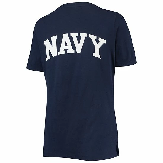 Women's Under Armour Navy Navy Midshipmen Vault V-Neck T-Shirt 4 Women's Under Armour Navy Navy Midshipmen Vault V-Neck T-Shirt - Image 4