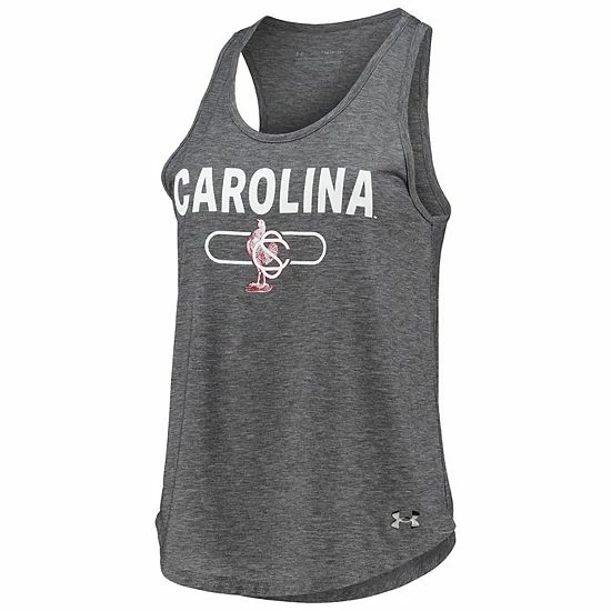 Women's Under Armour Black South Carolina Gamecocks Tri-Blend Performance Tank Top 5 Women's Under Armour Black South Carolina Gamecocks Tri-Blend Performance Tank Top - Image 5