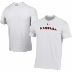 Men's Under Armour White South Carolina Gamecocks 2022 Sideline Football Performance Cotton T-Shirt