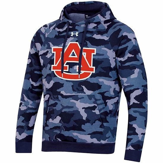 Men's Under Armour Navy Auburn Tigers Logo Camo All Day Raglan Pullover Hoodie 3 Men's Under Armour Navy Auburn Tigers Logo Camo All Day Raglan Pullover Hoodie - Image 3