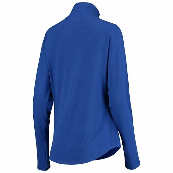 Women's Under Armour Blue New York Knicks Combine Lock Up Tri-Blend Performance Half-Zip Jacket 4 Women's Under Armour Blue New York Knicks Combine Lock Up Tri-Blend Performance Half-Zip Jacket - Image 4