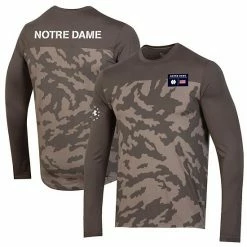 Men's Under Armour Camo Notre Dame Fighting Irish Military Appreciation Training Long Sleeve T-Shirt