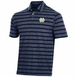 Men's Under Armour Navy Notre Dame Fighting Irish Charged Cotton Stripe Tri-Blend Polo -Under Armour SHOP unnamed file 14202