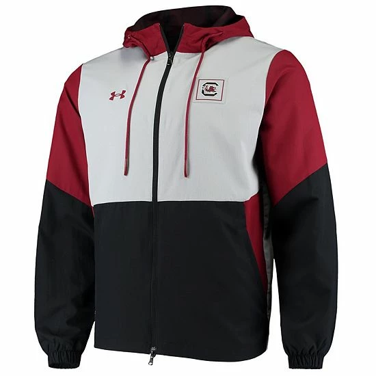 Men's Under Armour Gray/Black South Carolina Gamecocks Fieldhouse Full-Zip Jacket 3 Men's Under Armour Gray/Black South Carolina Gamecocks Fieldhouse Full-Zip Jacket - Image 3