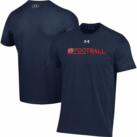 Men's Under Armour Navy Auburn Tigers 2022 Sideline Football Performance Cotton T-Shirt 1 Men's Under Armour Navy Auburn Tigers 2022 Sideline Football Performance Cotton T-Shirt