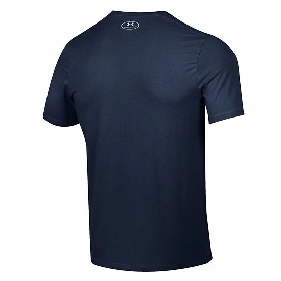 Men's Under Armour Navy Auburn Tigers 2022 Sideline Football Performance Cotton T-Shirt 4 Men's Under Armour Navy Auburn Tigers 2022 Sideline Football Performance Cotton T-Shirt - Image 4