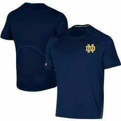 Men's Under Armour Navy Notre Dame Fighting Irish 2021 Sideline Training Performance T-Shirt