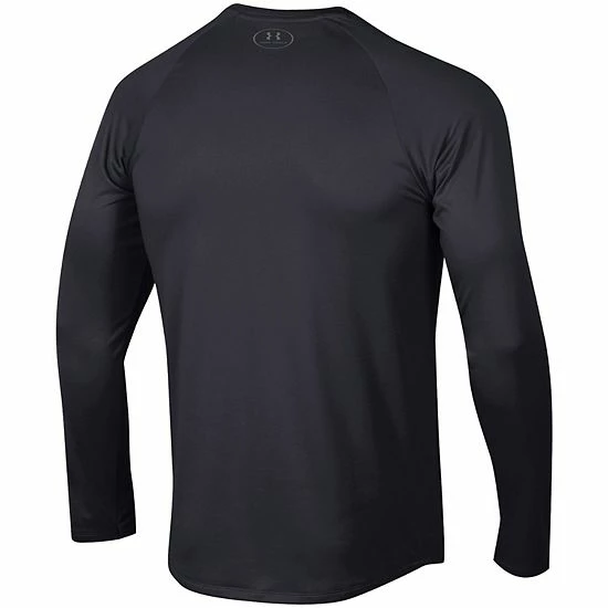 Men's Under Armour Black Utah Utes Lockup Tech Raglan Long Sleeve T-Shirt 3 Men's Under Armour Black Utah Utes Lockup Tech Raglan Long Sleeve T-Shirt - Image 3