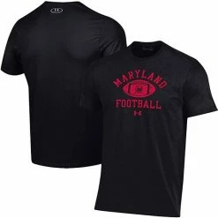 Men's Under Armour Black Maryland Terrapins Football Practice T-Shirt