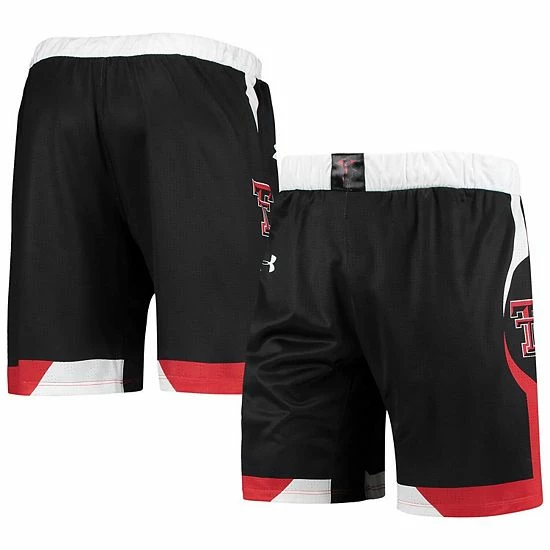 Men's Under Armour Black Texas Tech Red Raiders Team Replica Basketball Shorts 1 Men's Under Armour Black Texas Tech Red Raiders Team Replica Basketball Shorts