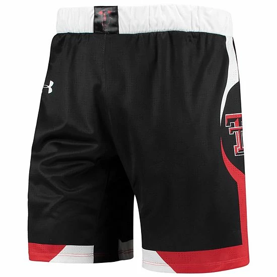 Men's Under Armour Black Texas Tech Red Raiders Team Replica Basketball Shorts 3 Men's Under Armour Black Texas Tech Red Raiders Team Replica Basketball Shorts - Image 3
