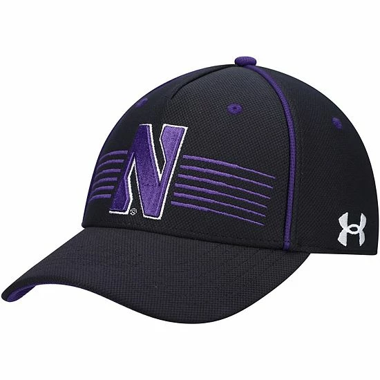 Men's Under Armour Black Northwestern Wildcats Iso-Chill Blitzing Accent Flex Hat 1 Men's Under Armour Black Northwestern Wildcats Iso-Chill Blitzing Accent Flex Hat