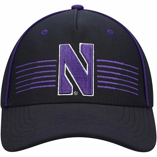 Men's Under Armour Black Northwestern Wildcats Iso-Chill Blitzing Accent Flex Hat 3 Men's Under Armour Black Northwestern Wildcats Iso-Chill Blitzing Accent Flex Hat - Image 3