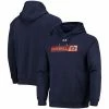 Men's Under Armour Navy Auburn Tigers 2021 Sideline Football All-Day Raglan Pullover Hoodie