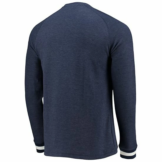 Men's Under Armour Navy Auburn Tigers Game Day Thermal Raglan Pullover Sweatshirt 3 Men's Under Armour Navy Auburn Tigers Game Day Thermal Raglan Pullover Sweatshirt - Image 3
