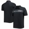 Men's Under Armour Black South Carolina Gamecocks Sideline Chest Stripe Performance Polo